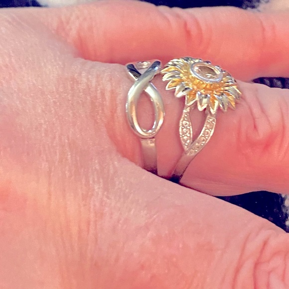 ❤️Valentines Day-Infinity Rings 925 SS & Rose Gold - Picture 14 of 15